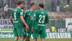 Im Saarland regnet es einen Tag vor dem Spiel der Kickers kräftig. Foto: IMAGO/Fussball-News Saarland