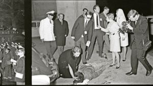 Bei einer Demonstration gegen den Schahbesuch 1967 wurde der Student Benno Ohnesorg erschossen. Foto: Polizeihistorische Sammlung