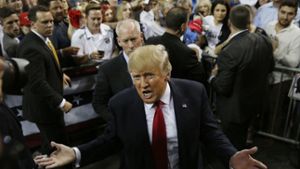Manche lieben ihn, andere können ihn nicht ausstehen: Präsidentschaftskandidat Donald Trump Foto: AP