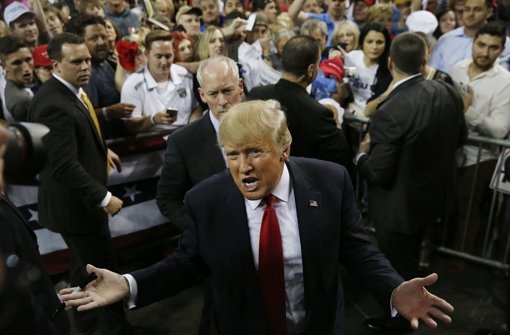 Manche lieben ihn, andere können ihn nicht ausstehen: Präsidentschaftskandidat Donald Trump Foto: AP