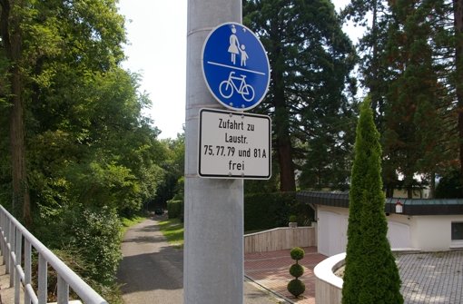 Der Weg 110 ist offziell nur ein Fuß- und Radweg. Foto: Kratz