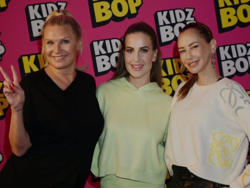 Madgalena Brzeska, Charlotte Würdig und Alessandra Meyer-Wölden (v.l.n.r.) sind große Kinder-Pop-Fans. Foto: Kidz Bop