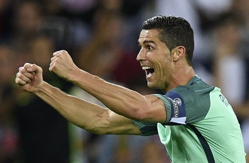 Ronaldo freut sich, für sich, aber vor allem für die Portugiesen. Foto: AFP