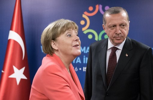 Bundeskanzlerin Merkel zu Besuch beim türkischen Präsidenten Recep Tayyip Erdogan Foto: dpa