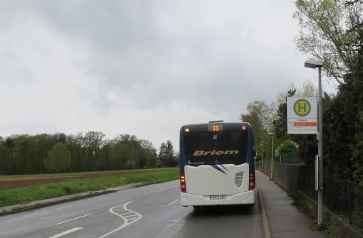 Die Haltestelle Uhlberg  in Plattenhardt: Ab Dezember 2018   verkehren von dort aus Busse im 60-Minuten-Takt nach Waldenbuch Foto: Götz Schultheiss