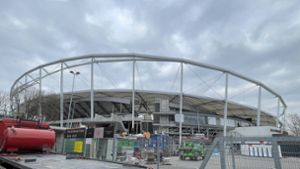 Der Umbau der MHP-Arena muss im März fertig sein. Das lassen sich die Baufirma teuer bezahlen. Foto: 7aktuell.de/Andreas Werner
