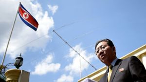 Der nordkoreanische Botschafter in Kuala Lumpur nannte die Ermittlungen Malaysias im Todesfall von Kim Jong Nam am Montag „politisch motiviert“ Foto: AFP