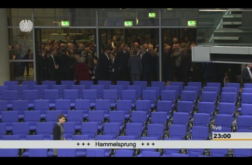 Weil zu wenige Abgeordnete da waren, musste am Donnerstagabend eine Bundestagssitzung abgebrochen werden. Die AfD hat den sogenannten „Hammelsprung“ eingefordert. Foto: Deutscher Bundestag