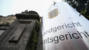 Der Prozess findet am Landgericht Tübingen statt. Foto: dpa/Bernd Weißbrod