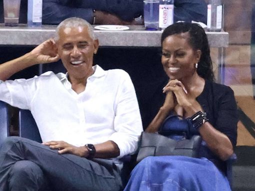 Barack und Michelle Obama hatten sichtlich Freude bei ihrem US-Open-Besuch. Foto: imago/ABACAPRESS