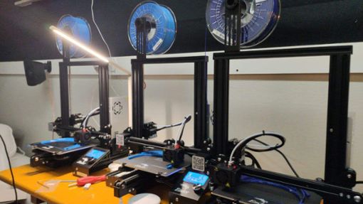Die 3D-Drucker wurden von der Polizei eigens angeschafft. Foto: Polizeipräsidium Ludwigsburg