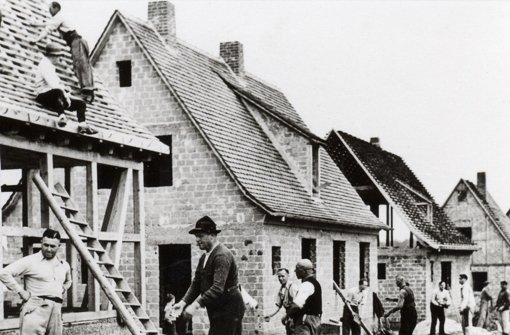Die Aufnahme zeigt die ersten neugebauten Häuser am Jagdweg in Büsnau. Foto: z