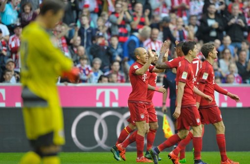 Der VfB Stuttgart ging in München sang- und  klanglos mit 0:4 unter. Unsere Noten für die Roten. Foto: Bongarts