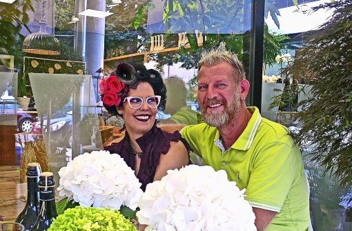 Johanna Hausner und Torsten Ewest eint die Liebe zu Blumen. Foto: Petra Mostbacher-Dix