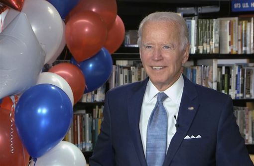 Joe Biden wurde offiziell  zum Präsidentschaftskandidaten der Demokraten nominiert. Foto: dpa/Uncredited