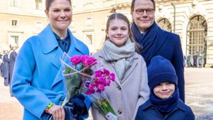 Victoria von Schweden mit Ehemann Daniel von Schweden und den Kindern Oscar und Estelle. Foto: imago images/PPE