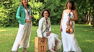 Birgit Pläcking, Antonia Bott und Zorana Memedovic (v.l.) aus dem Stuttgarter Süden sind seit drei Jahren  „Vocal Deluxe“. Foto: privat