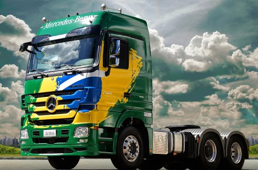 Der Absatz von Lastwagen aus Brasilien ist zuletzt eingebrochen. Foto: Daimler AG