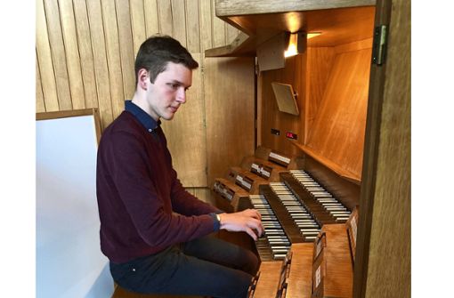 Jakob Reichmann gilt als großes Talent unter den Stuttgarter  Organisten. Foto: Martin Haar