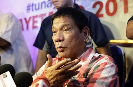 Rodrigo Duterte wird neuer Präsident auf den Philippinen. Foto: EPA