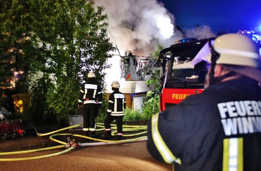 Eine Frau überlebte den Brand bei Winnenden nicht. Foto: 7aktuell.de/Kevin Lermer/7aktuell.de | Kevin Lermer