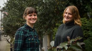 Sind im Projektteam der Stuttgarter Klima-Community: Karolina Kleiner (li.) und Lisa-Marie Heller. Foto: Lichtgut/Max Kovalenko