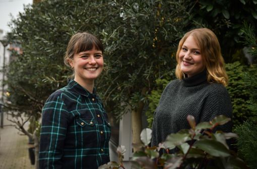 Sind im Projektteam der Stuttgarter Klima-Community: Karolina Kleiner (li.) und Lisa-Marie Heller. Foto: Lichtgut/Max Kovalenko