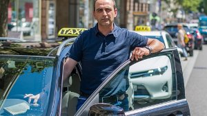 Ein Grieche in Stuttgart: Taxifahrer Iordanis Georgiadis Foto: dpa