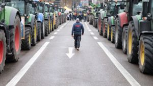 Der Bauernprotest wird vor allem an den Autobahnauffahrten stattfinden. Foto: dpa/Marijan Murat