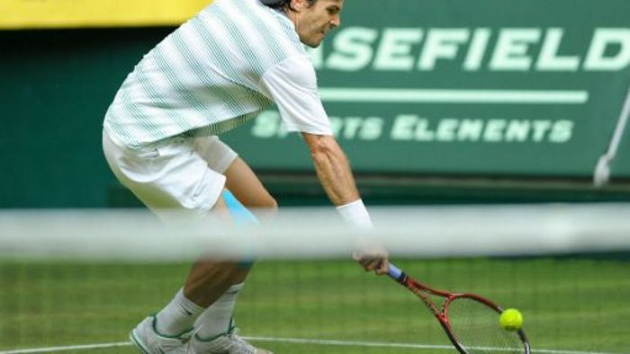 Tommy Haas im Finale gegen Roger Federer