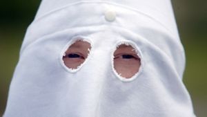 Mitglied des Ku-Klux-Klans in den USA.  Foto: AP