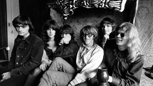 Das Bild der Band Jefferson Airplane aus dem Jahr 1968 zeigt Marty Balin, Grace Slick, Spencer Dryden, Paul Kantner, Jorma Kaukonen und Jack Casady (von links). Foto: AP