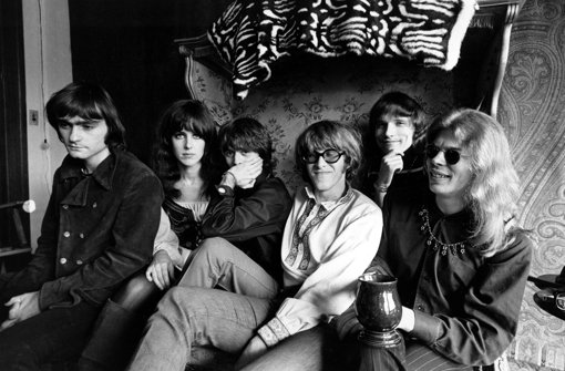 Das Bild der Band Jefferson Airplane aus dem Jahr 1968 zeigt Marty Balin, Grace Slick, Spencer Dryden, Paul Kantner, Jorma Kaukonen und Jack Casady (von links). Foto: AP