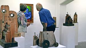 Das Galerienhaus zeigt Skulpturen und Bilder von neuen Künstlern. Foto: Sandra Hintermayr