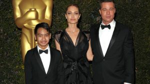 Bei den Missbrauchsvorwürfen gegen Brad Pitt geht es um den Sohn des Ex-Paares Jolie-Pitt Maddox (links). Dieses Fotos stammt aus dem 2013. Foto: AP