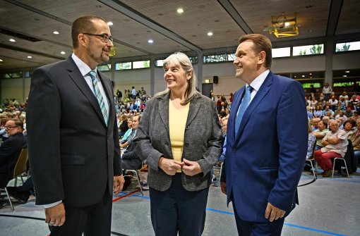 Michael Scharmann, Helga Hohmann und Alexander Bauer (von links) stellen sich am Sonntag zur Wahl. Foto: Archiv/Stoppel