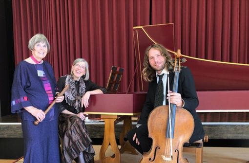 Spontanes Trio (von links): Ulrike Engelke, Hildegund Treiber und  Michal Stahel Foto: privat