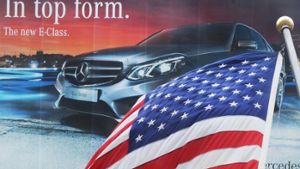 Daimler-Werbung in den USA: Vom Justizministerium bekommt der Autobauer wegen möglicher Unregelmäßigkeiten bei Abgaswerten gerade Gegenwind. Foto: dpa