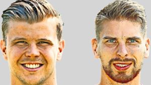Rivalen im Rennen um den Stammplatz: Die VfB-Torhüter Mitch Langerak (links) und Ron-Robert Zieler. Foto: AFP, Baumann