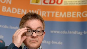 Guido Wolf steht innerhalb der baden-württembergischen CDU unter Druck – will von Rücktritt nichts wissen. Obwohl es offenbar aussichtslos ist, trifft sich Wolfs Partei am Samstag noch einmal mit der SPD. Foto: dpa