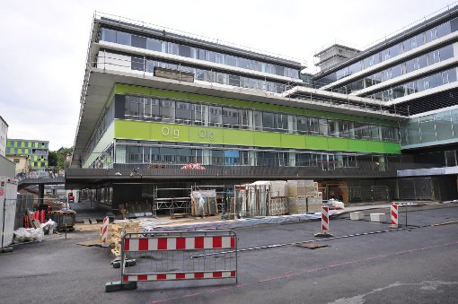 Der neuerliche Wasserschaden im Neubau des Klinikums Stuttgart hat sich als nicht gravierend herausgestellt. Foto: www.7aktuell.de | Florian Gerlach