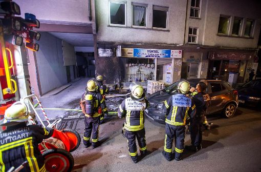 Die Feuerwehr hat den Brand in Stuttgart-Ost schnell unter Kontrolle. Foto: 7aktuell.de/Simon Adomat