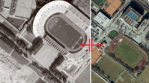 1955 hieß das Stadion noch Neckarstadion. Seither wurde es mehrfach umgebaut. Die folgende umfangreiche Bildergalerie zeigt die vielen Gesichter des Stadions. Foto: Stadtmessungsamt Stuttgart