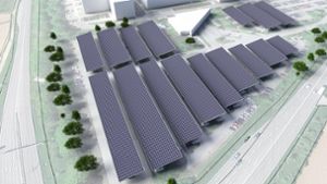 Die Firma Bosch in Schwieberdingen lässt  über rund 770 Parkplätzen  Solarmodule anbringen. Foto: Bosch