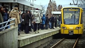 Vielleicht könnte schon bald auf der Anzeige der Stadtbahnlinie U 3 als Endhaltestelle Birkach stehen. Foto: Lichtgut/Achim Zweygarth