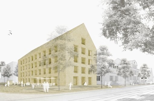 Im Hallschlag wird ein Mehrgenerationenhaus gebaut. Foto: Von Ey Architektur, Berlin