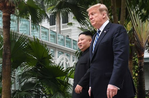 Pläne für einen dritten Gipfel zwischen Donald Trump und Kim Jong Un gibt es bislang noch nicht. Foto: AFP
