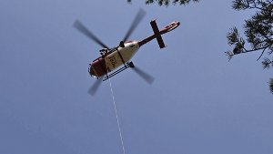 Manche Rettungseinsätze laufen am besten aus der Luft. Foto: DRF