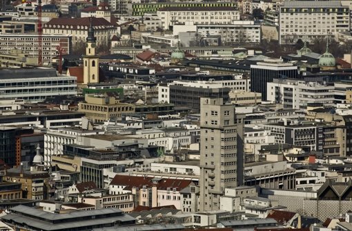 Der Tagblattturm im Herzen Stuttgarts Foto: Leif Piechowski