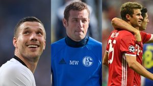 Poldi, der neue Schalke-Trainer Markus Weinzierl, Thomas Müller: alle drei haben es in die Endauswahl für den Fußballspruch des Jahres geschafft. Alle elf Zitate finden Sie in unserer Bildergalerie. Foto: dpa